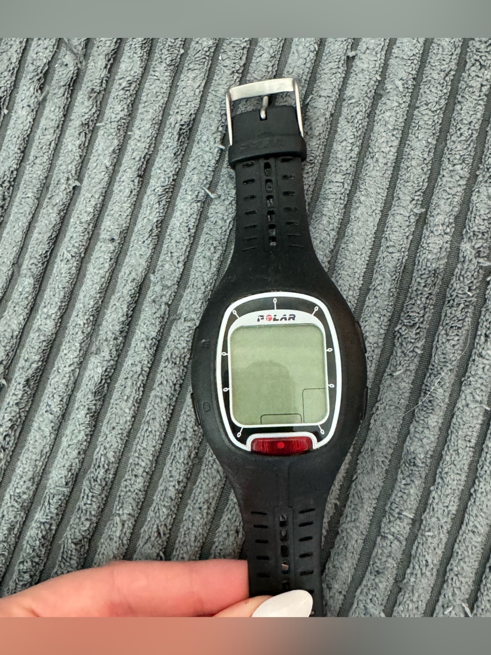 Polar RS100 Black Digital Heart Rate Monitor Running Watch